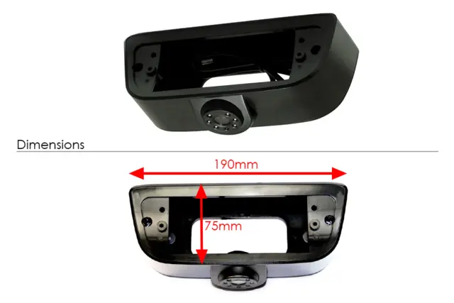 InCarTec Ryggekamera (Bremselys) (CVBS) Nissan NV200 (2009 -->) 