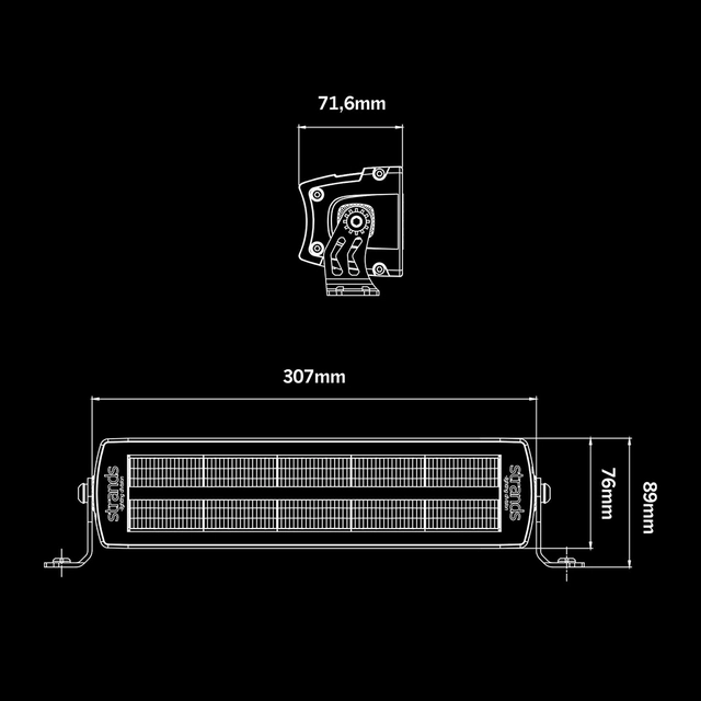 Strands Siberia XP Red Panda arbeidslys Rødt / orange possisjonslys 