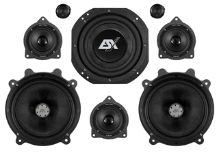 ESX Høyttalersett for Tesla 3/Y Front, senter og subwoofer