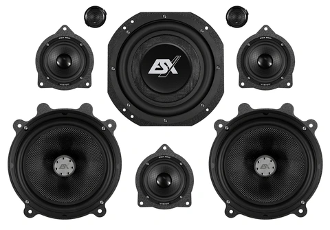 ESX Høyttalersett for Tesla 3/Y Front, senter og subwoofer
