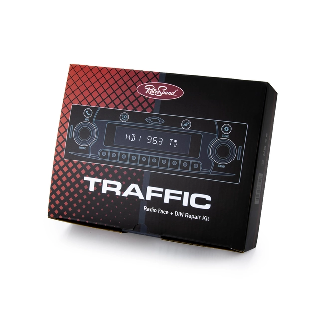 RetroSound Traffic Displayenhet Universal 1-din displayenhet 
