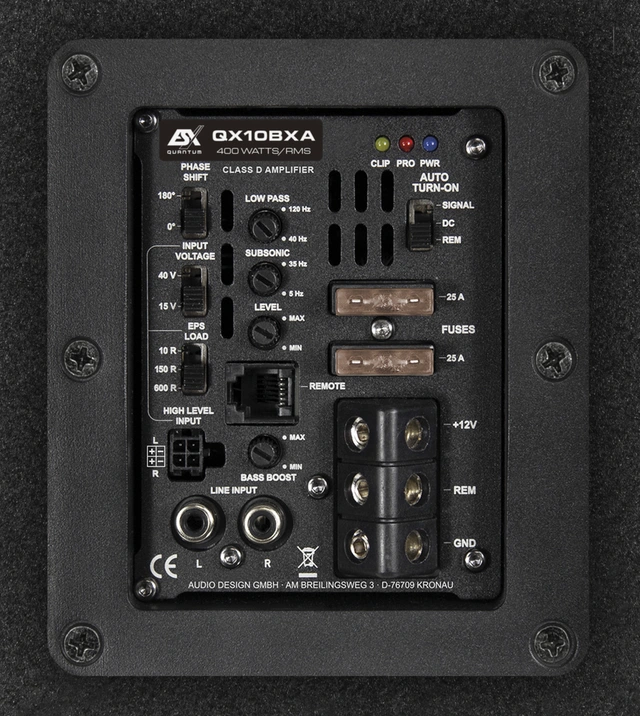 ESX QX10BXA Aktiv 10" Subwoofer 