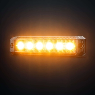 Strands Dark Knight SM6 varsellys 6 LED Mørk linse, 4 mønstre