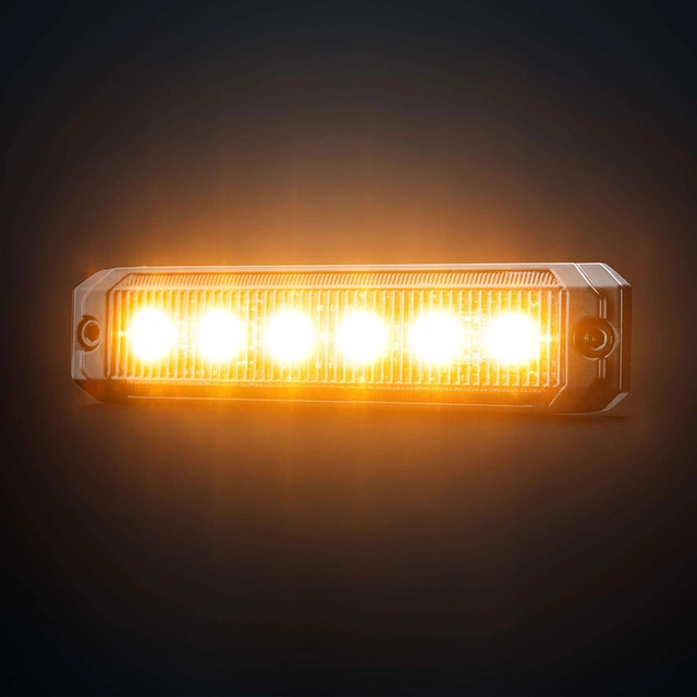 Strands Dark Knight SM6 varsellys 6 LED Mørk linse, 4 mønstre 
