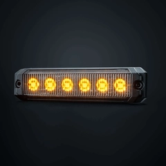 Strands Dark Knight SM6 sidemark 6 LED Mørk linse, orange
