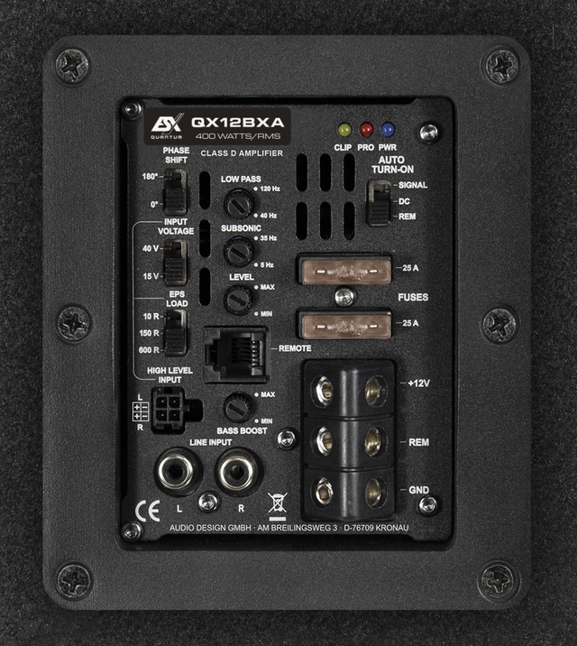 ESX QX12BXA Aktiv 12" Subwoofer 
