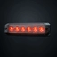 Strands Dark Knight SM6 bak poss 6 LED Mørk linse, rød
