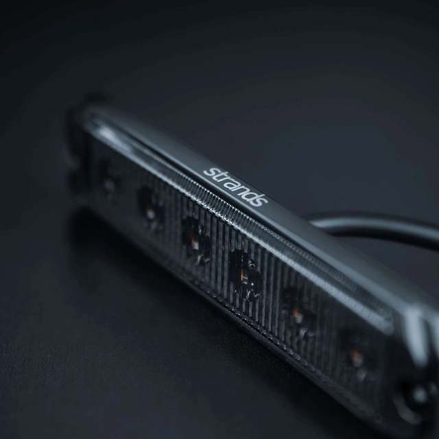 Strands Dark Knight SM6 bak poss 6 LED Mørk linse, rød 