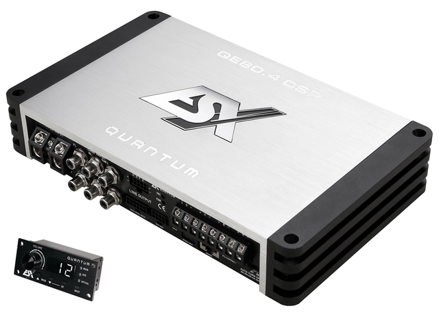 ESX QUANTUM QE80.4 DSP 4-kanals forsterker med 8-kanals DSP 