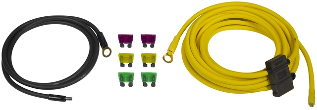 ESX Strømkit, 6 mm² Kopper Kabelkit med RCA og sikringsholder 