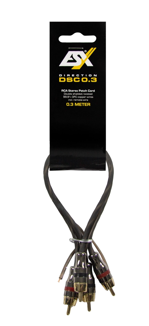 ESX DSC0.3 RCA kabel Kopper, 0,3 meter