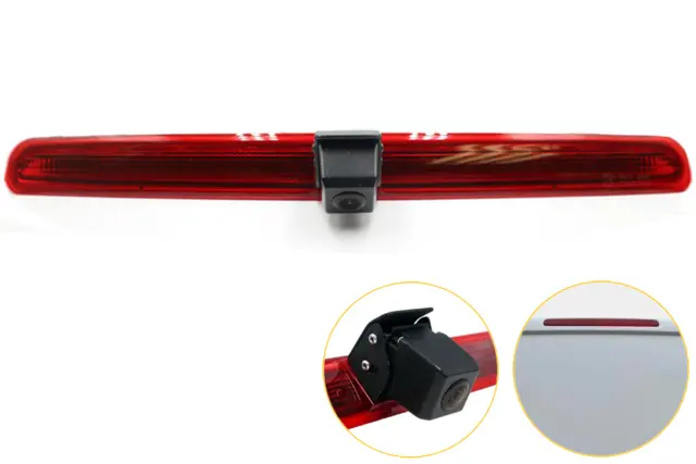 InCarTec Ryggekamera (Bremselys) (CVBS) VW T5 (2004 - 2015) med topphengslet dør 