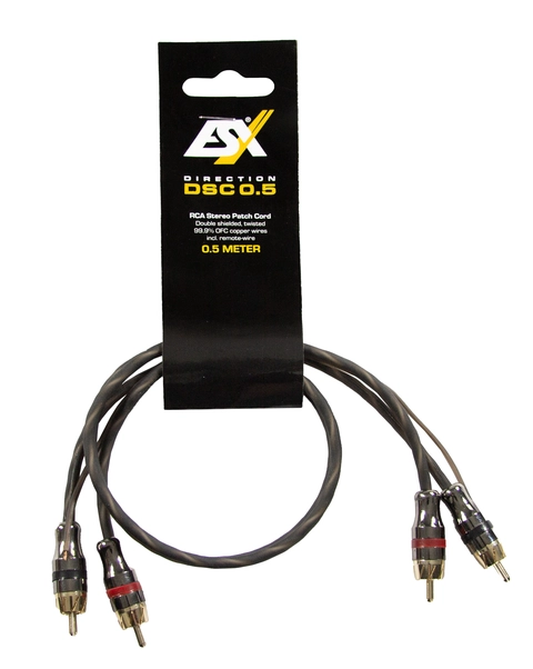 ESX DSC0.5 RCA kabel Kopper, 0,5 meter