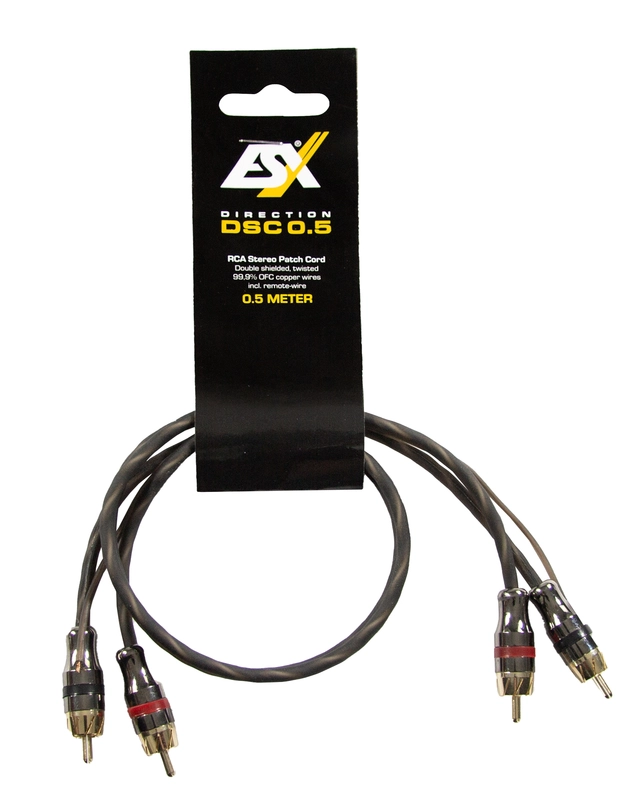ESX DSC0.5 RCA kabel Kopper, 0,5 meter 