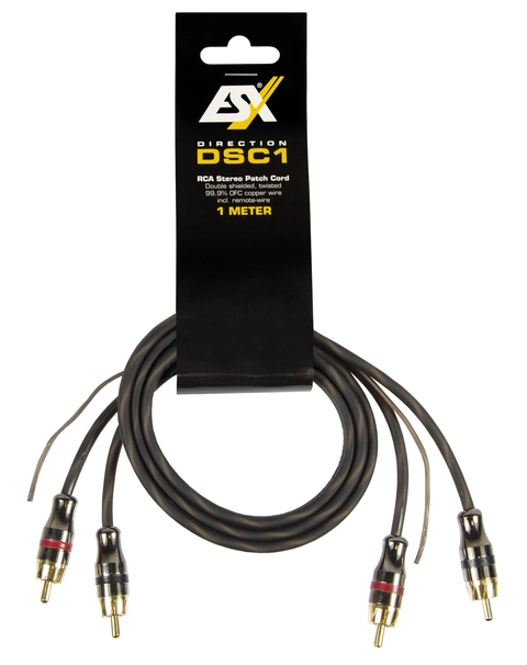 ESX DSC1 RCA kabel Kopper, 1 meter