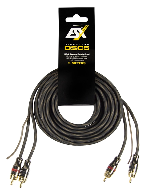 ESX DSC5 RCA kabel Kopper, 5 meter