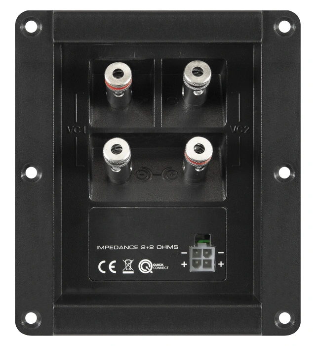 AudioDesign QCT Terminal for basskasser m/hurtigkontakt 