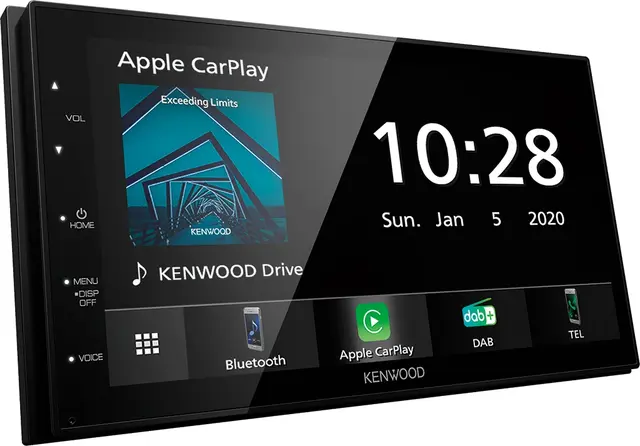 Kenwood DMX5020DABS m/trådløs adapter 2-DIN MEDIASPILLER - DAB BT USB/IPHONE 