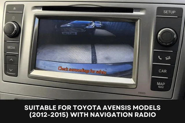 InCarTec Monteringsramme 2-DIN Toyota Avensis (2009 - 2015) m/navi 