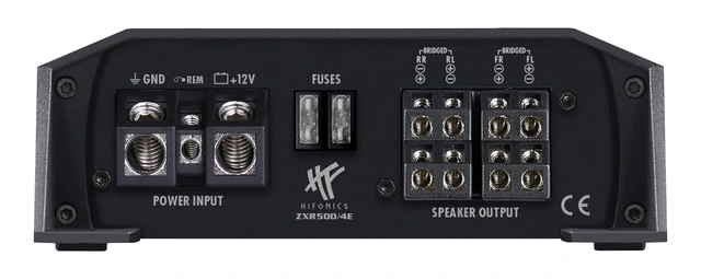 HiFonics ZEUS ZXR500/4E Klasse D digital 4-kanals forsterker 