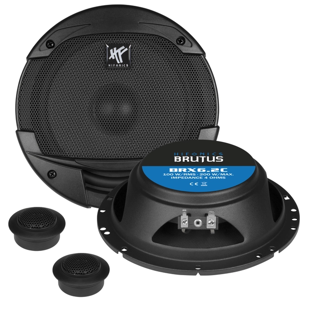 HiFonics BRUTUS BRX6.2C 16,5 cm (6,5") 2-veis komponentsett 
