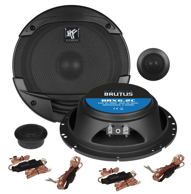 HiFonics BRUTUS BRX6.2C 16,5 cm (6,5") 2-veis komponentsett 
