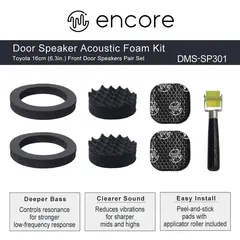 Beat-Sonic DMS-SP301 Akustisk skumsett for 6,5" høyttalere