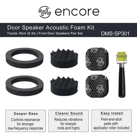 Beat-Sonic DMS-SP301 Akustisk skumsett for 6,5" høyttalere 
