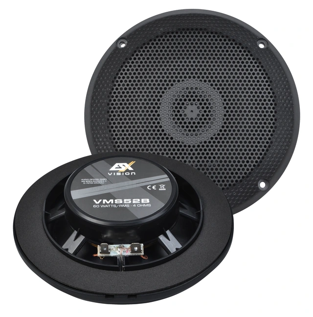 ESX VISION VMS52B 5,25" 2-veis Marine høyttalere, Sort 