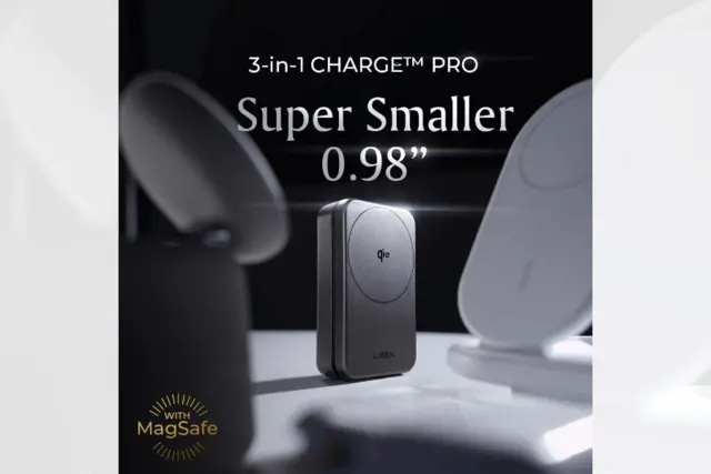 LISEN Qi2-sertifisert 3-i-1 lader Magnetisk, inkl EU-plugg 