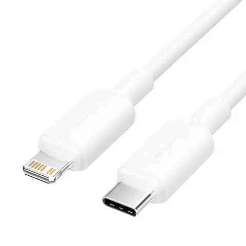 ConnectED Phone Kabel 1 meter Lightning USB-C til Lightning, Hvit 