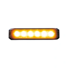 Strands Dark Knight SM6 sidemark 6 LED Mørk linse, orange