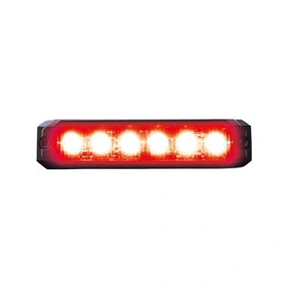 Strands Dark Knight SM6 bak poss 6 LED Mørk linse, rød