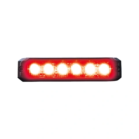 Strands Dark Knight SM6 bak poss 6 LED Mørk linse, rød