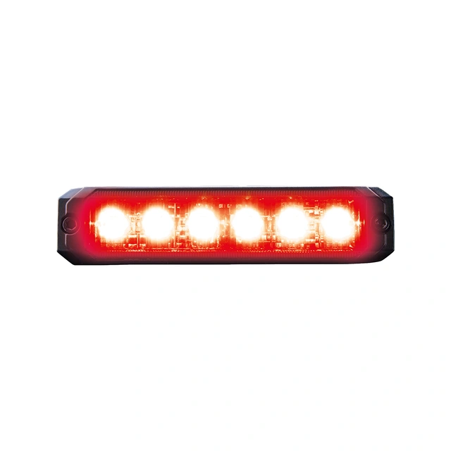 Strands Dark Knight SM6 bak poss 6 LED Mørk linse, rød 