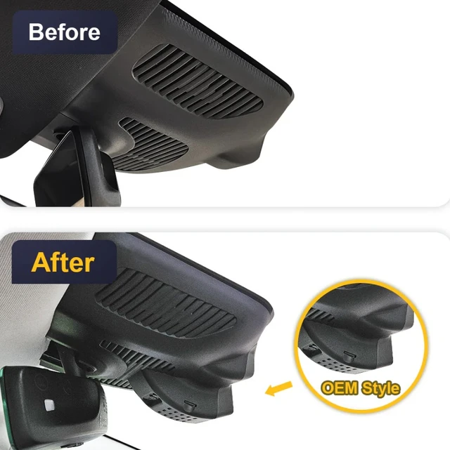 FITCAMX Integrert 4K Dashcam (foran+bak) MB EQE SUV (2023 -->) 