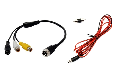 InCarTec 4-pin han til RCA Phono Med han-adapter