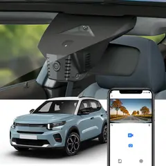 FITCAMX Integrert 4K Dashcam (foran+bak) Citroën C3, e-C3, Aircross