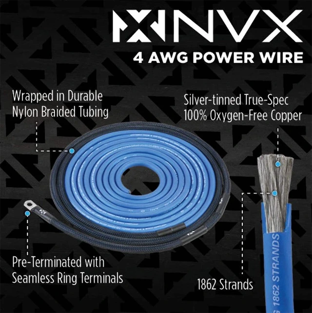 NVX Kabelsett 4 gauge / 20mm² 