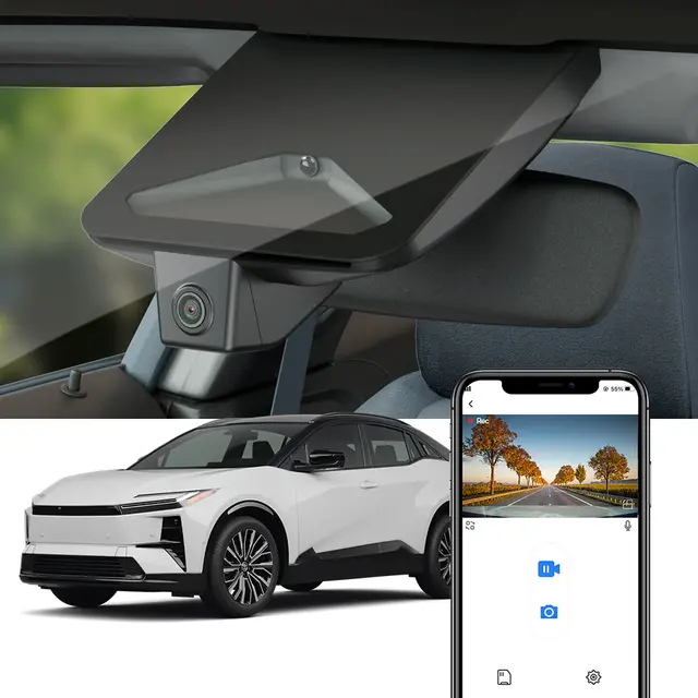 FITCAMX Integrert 4K Dashcam (foran+bak) Toyota/Subaru (2023 -->) 