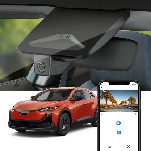 FITCAMX Integrert 4K Dashcam (foran+bak) Toyota/Subaru (2023 -->) 