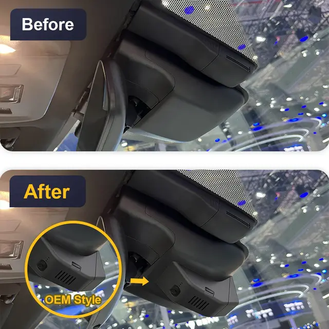 FITCAMX Integrert 4K Dashcam (foran+bak) Toyota/Subaru (2023 -->) 