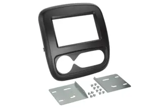 InCarTec Monteringskit 2-DIN NV300/Trafic/Vivaro (2015-->) m/auto. AC