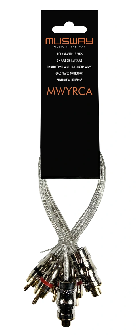 Musway MWYRCA RCA Y-ledd Kopper, 0,25 meter