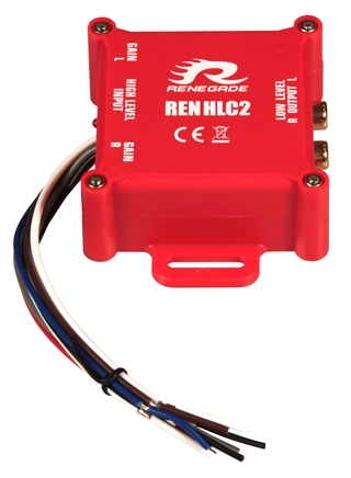 Renegade RENHLC2 høy-lav nivåadapter 2-kanals med remote