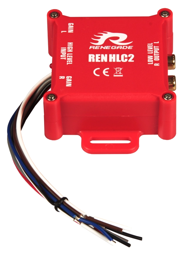 Renegade RENHLC2 høy-lav nivåadapter 2-kanals med remote 