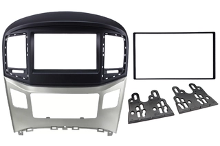 InCarTec Monteringsramme 2-DIN Hyundai H1 (2017 -->) Sort/Sølv