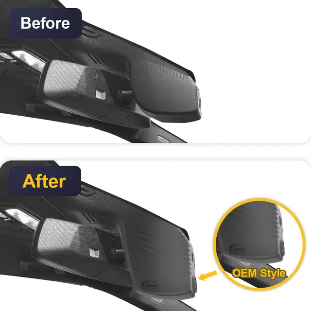 FITCAMX Integrert 4K Dashcam (foran+bak) BMW (2025 -->) 