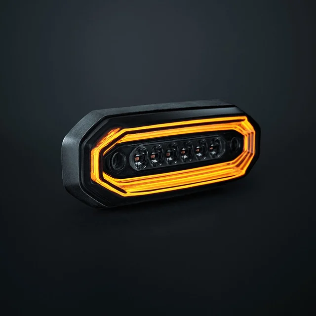 Strands FOR9T varsellys, orange Front varsel/ posisjonslys orange, 6 LED 