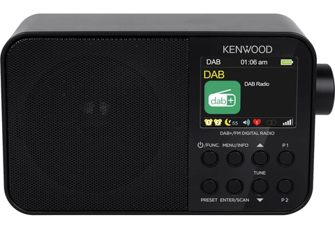 Kenwood Radio DAB+/BT, portabel kompakt Liten DAB+ radio med Bluetooth
